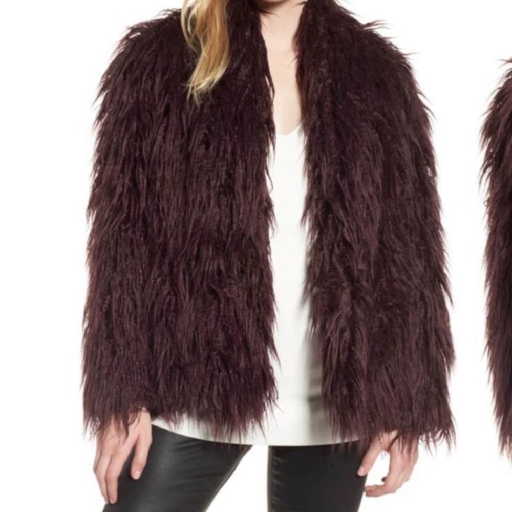 Trouvé Shaggy Faux Fur Coat